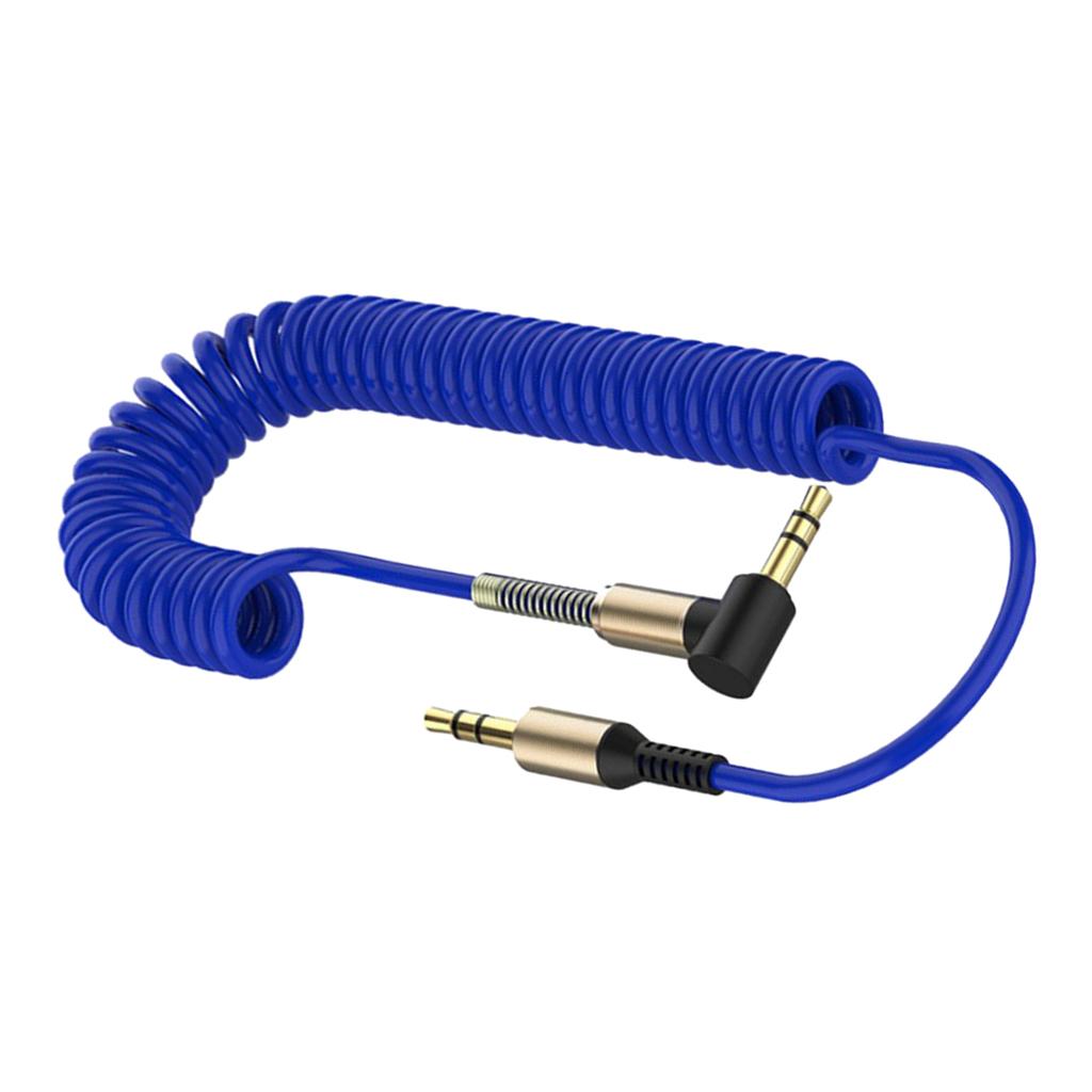 3.5mm Audio Jack to Jack Cable Car Aux Stereo for iPhone Speaker Blue