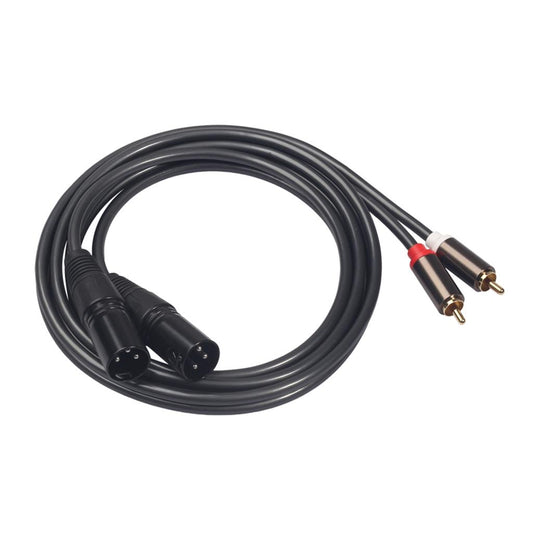 Audiophile Audio Cable 2 RCA Male to XLR Female Audio Extension Cable 3Pin  