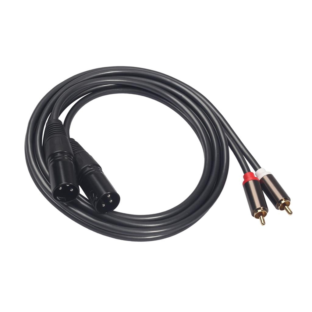 Audiophile Audio Cable 2 RCA Male to XLR Female Audio Extension Cable 3Pin