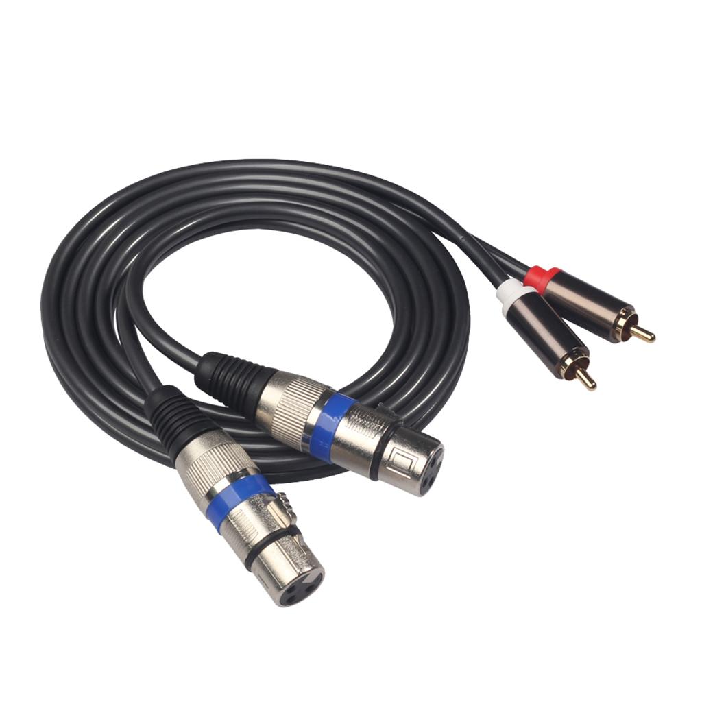 Audiophile Audio Cable RCA Male to XLR Female Audio Extension Cable Plug