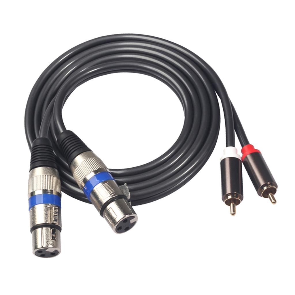 Audiophile Audio Cable RCA Male to XLR Female Audio Extension Cable Plug