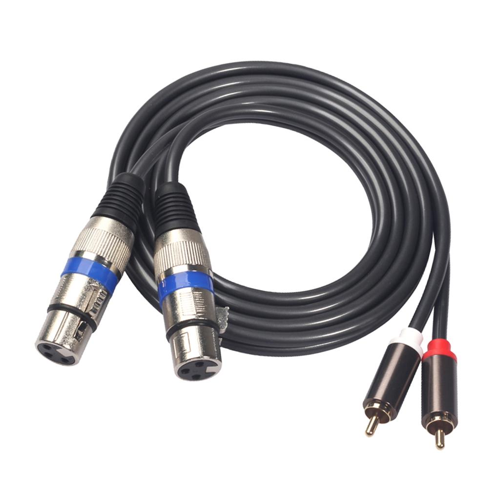 Audiophile Audio Cable RCA Male to XLR Female Audio Extension Cable Plug