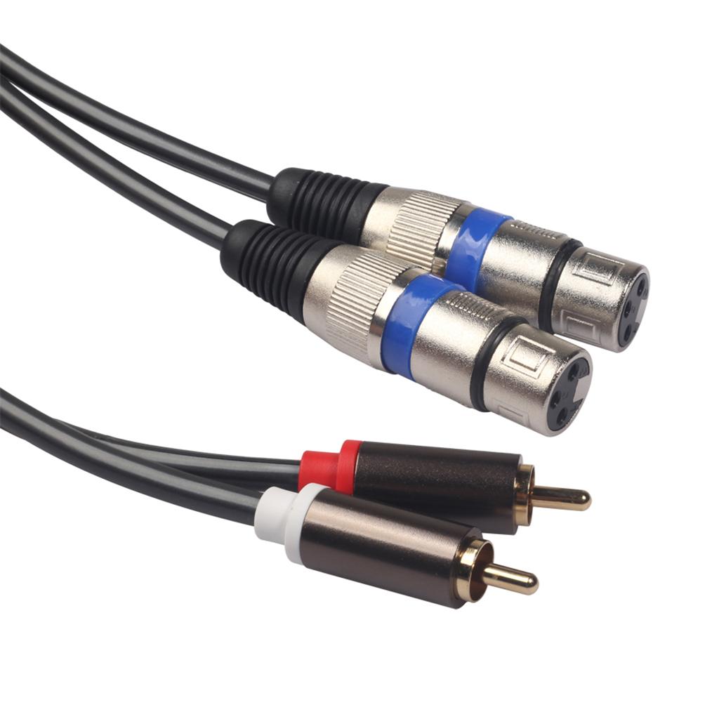Audiophile Audio Cable RCA Male to XLR Female Audio Extension Cable Plug