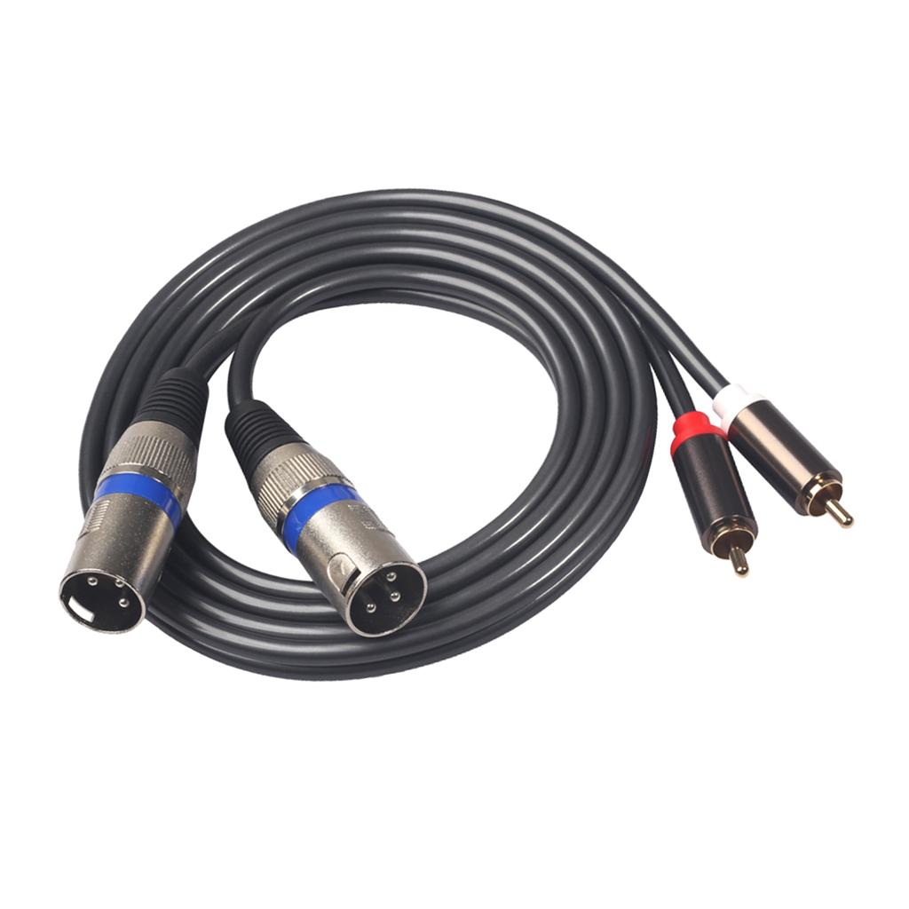 Audiophile Audio Cable RCA Male to XLR Female Audio Extension Cable Adapter