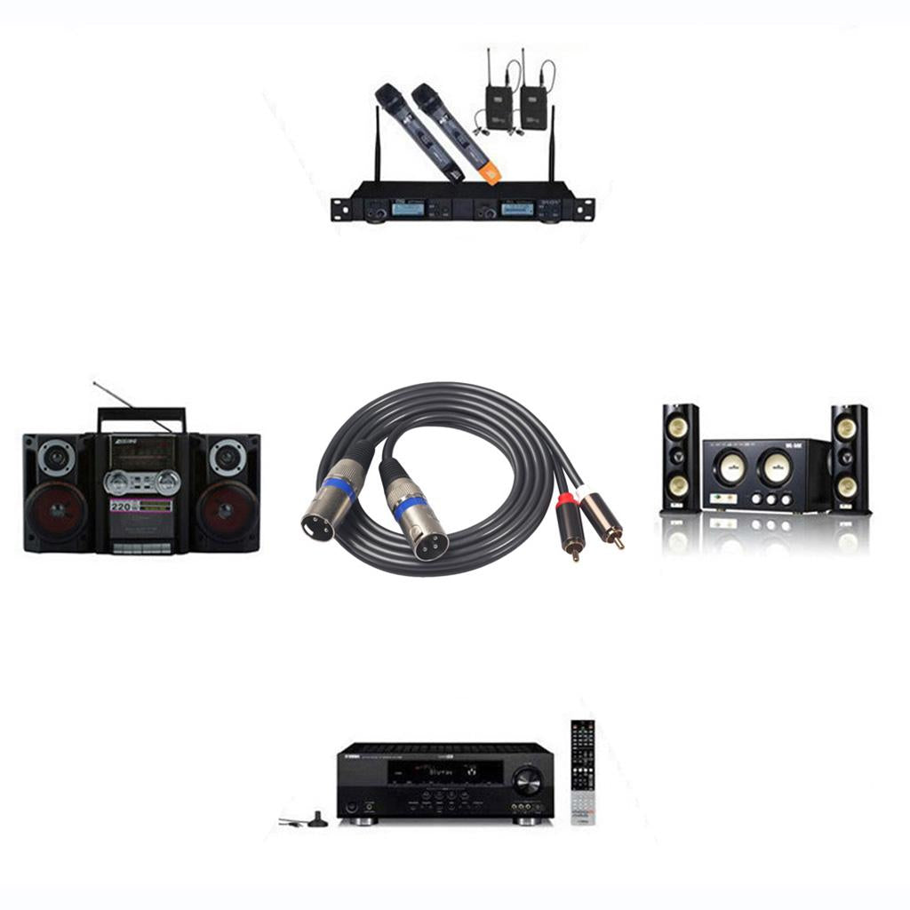 Audiophile Audio Cable RCA Male to XLR Female Audio Extension Cable Adapter