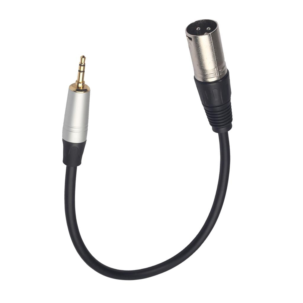 Headset Audio Cable 3.5mm Male to XLR Male Stereo Audio Extension Cable Plug
