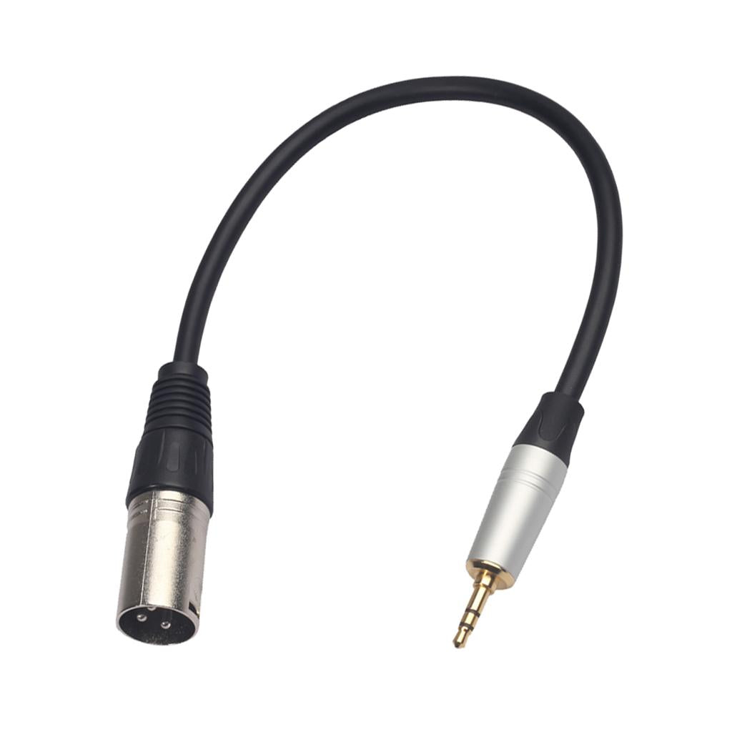 Headset Audio Cable 3.5mm Male to XLR Male Stereo Audio Extension Cable Plug