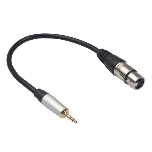 Headset Audio Cable 3.5mm Male to XLR Female Stereo Audio Cable Plug