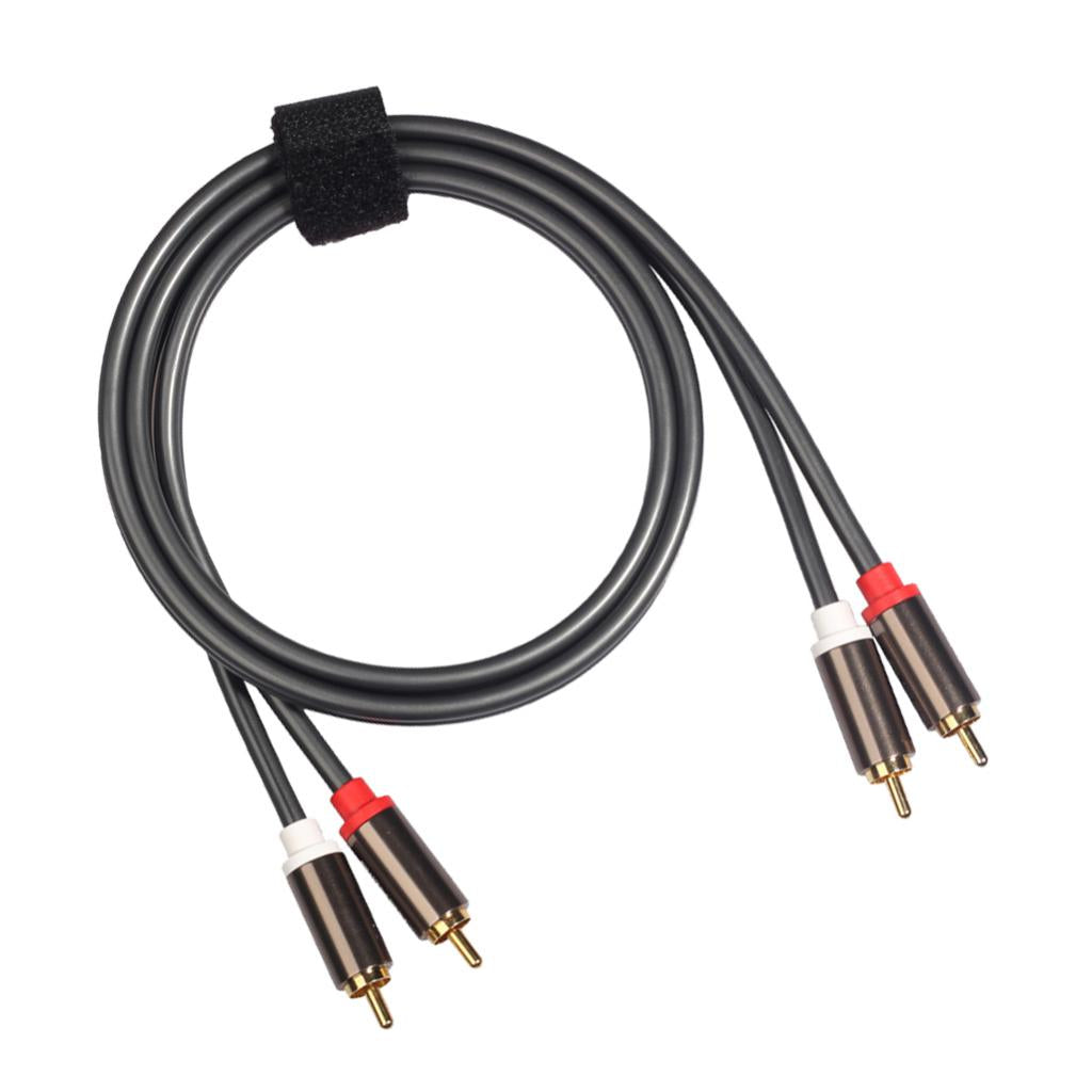 2RCA to 2RCA Male to Male Audio Cable for Home Theater DVD TV Amplifier 1m