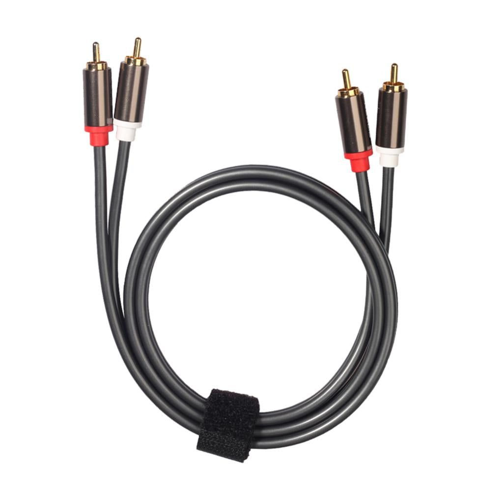 2RCA to 2RCA Male to Male Audio Cable for Home Theater DVD TV Amplifier 1m