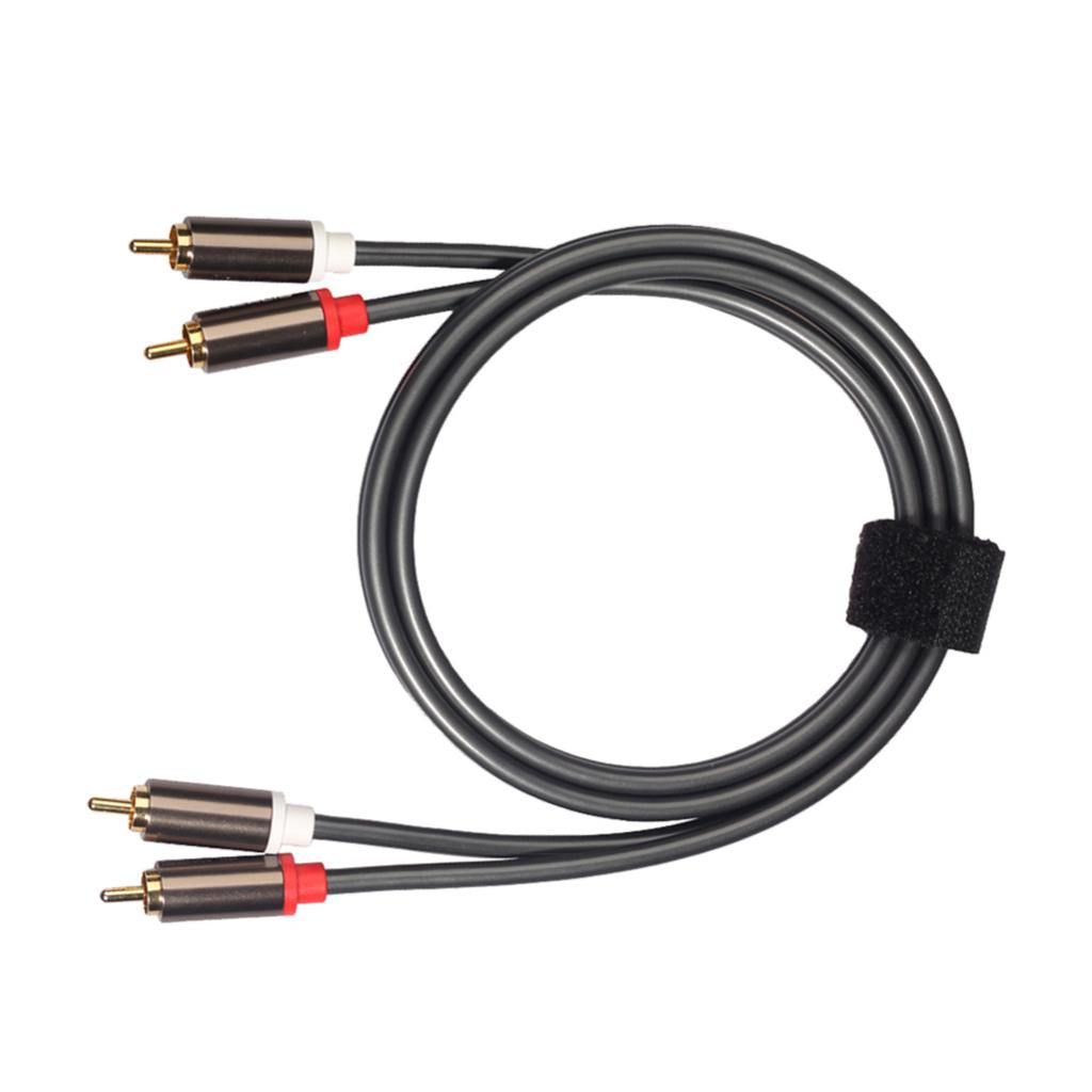 2RCA to 2RCA Male to Male Audio Cable for Home Theater DVD TV Amplifier 1m