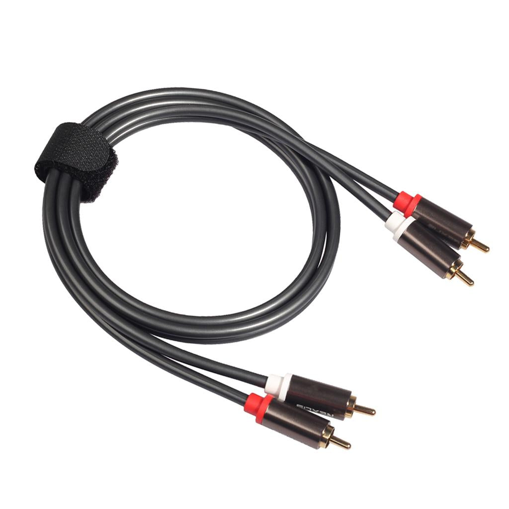 2RCA to 2RCA Male to Male Audio Cable for Home Theater DVD TV Amplifier 1.8m