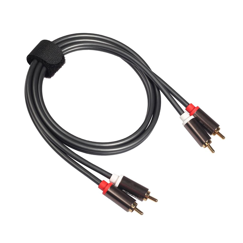 2RCA to 2RCA Male to Male Audio Cable for Home Theater DVD TV Amplifier 1.8m