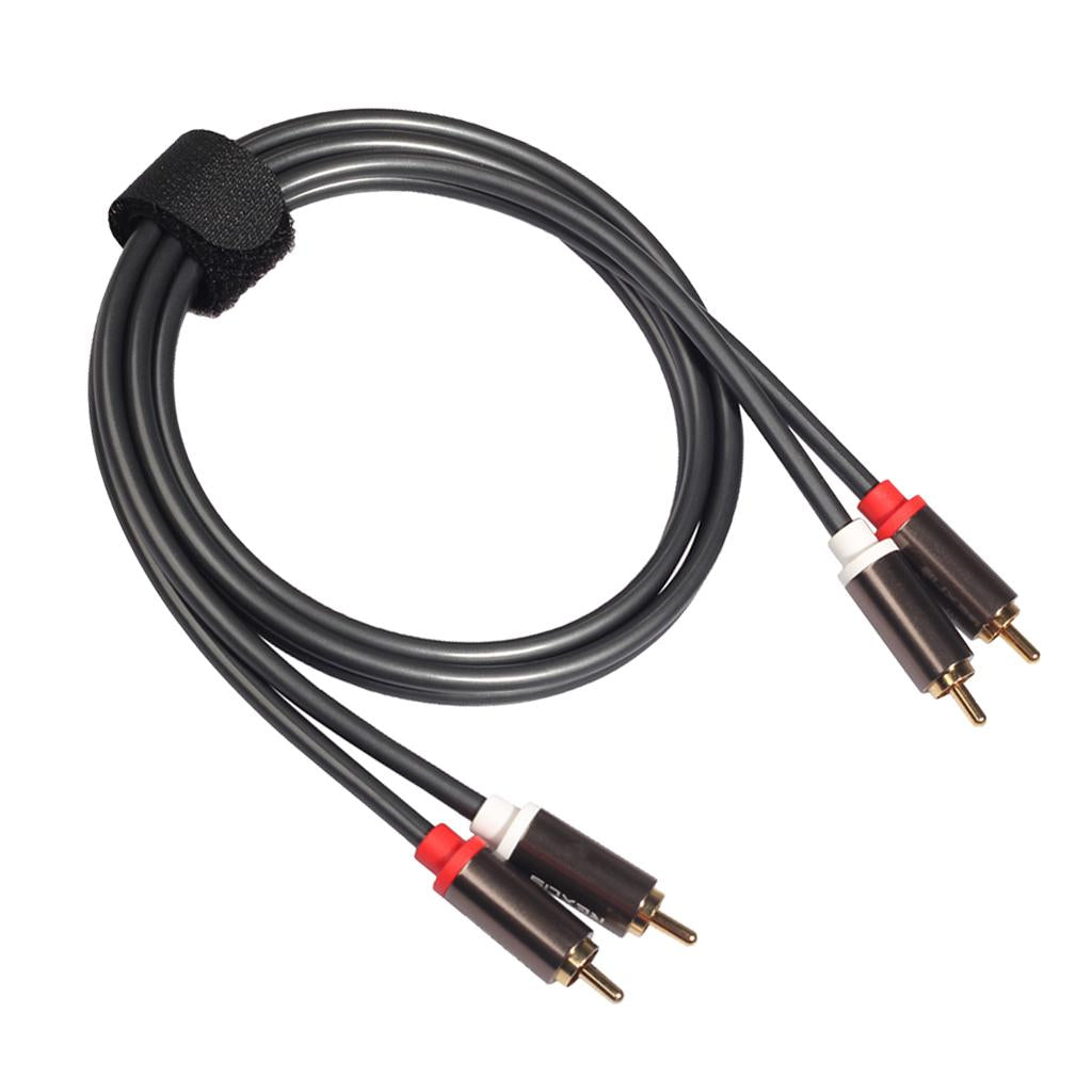 2RCA to 2RCA Male to Male Audio Cable for Home Theater DVD TV Amplifier 1.8m