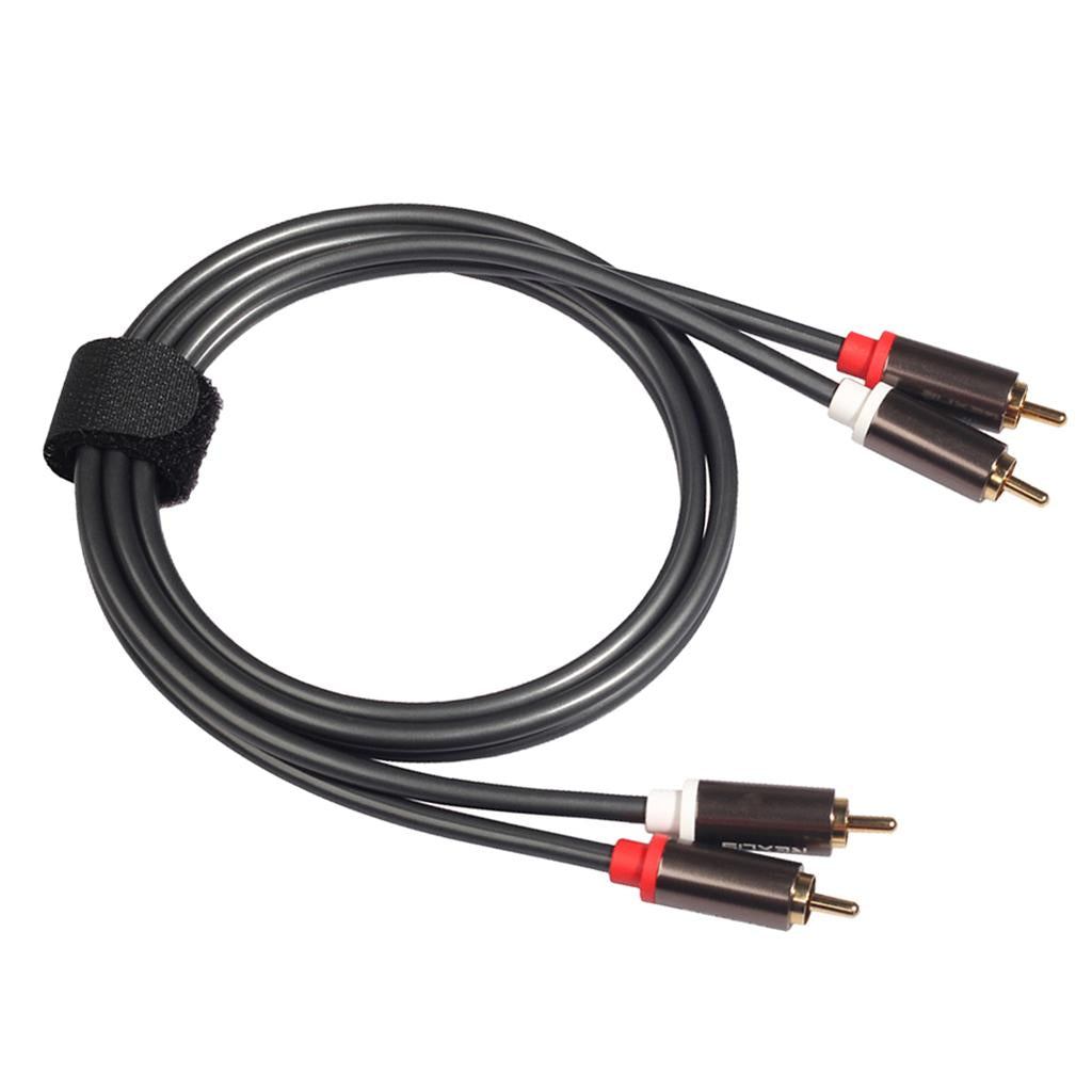 2RCA to 2RCA Male to Male Audio Cable for Home Theater DVD TV Amplifier 1.8m