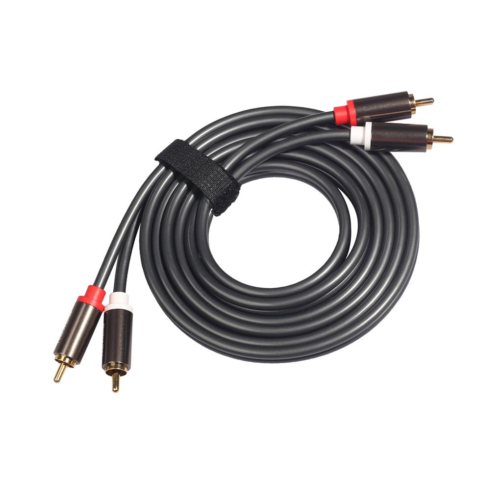 2RCA to 2RCA Male to Male Audio Cable for Home Theater DVD TV Amplifier 3m