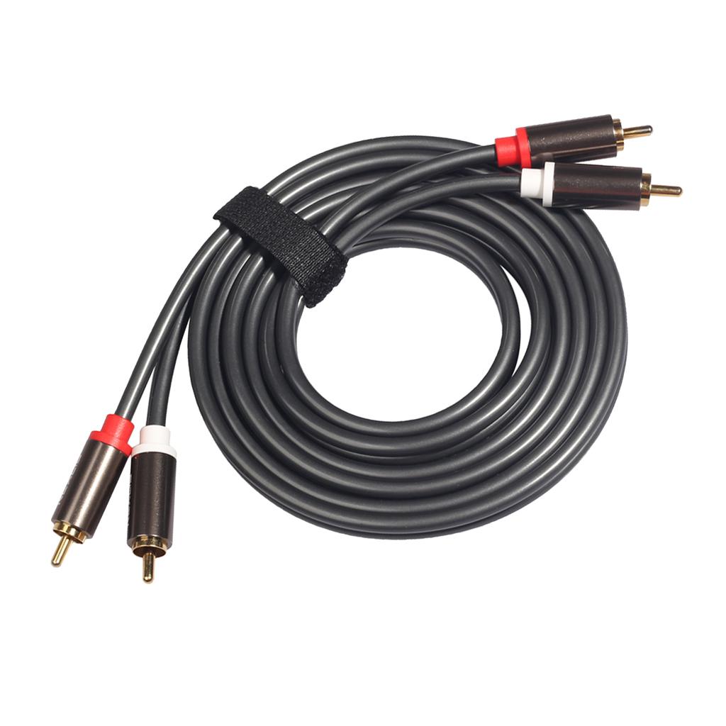 2RCA to 2RCA Male to Male Audio Cable for Home Theater DVD TV Amplifier 3m