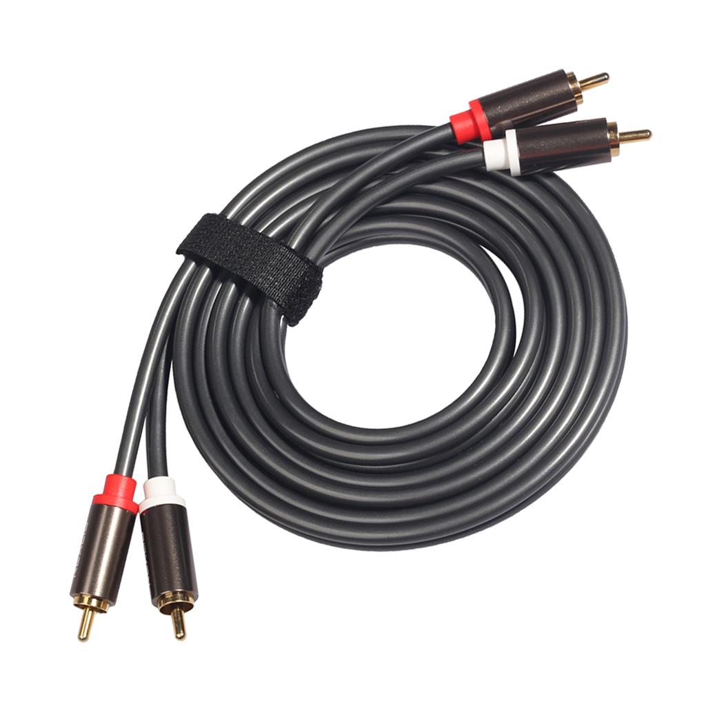 2RCA to 2RCA Male to Male Audio Cable for Home Theater DVD TV Amplifier 3m