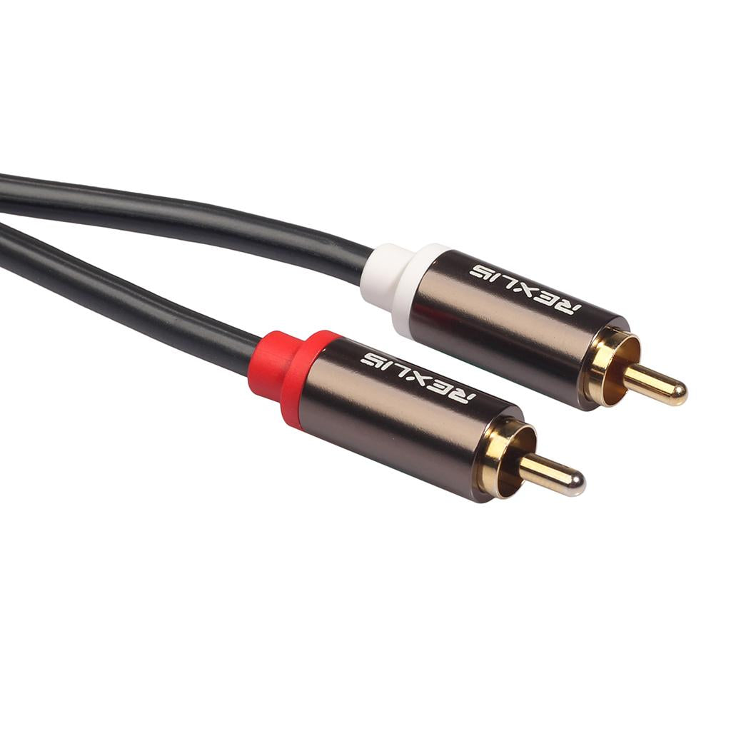 2RCA to 2RCA Male to Male Audio Cable for Home Theater DVD TV Amplifier 5m