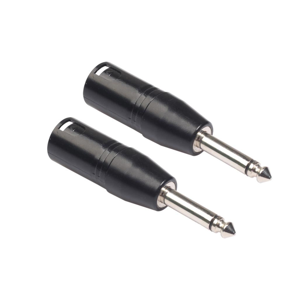 3 Pin XLR Male to 6.35mm Male Mono Jack Lead Adapter Microphone