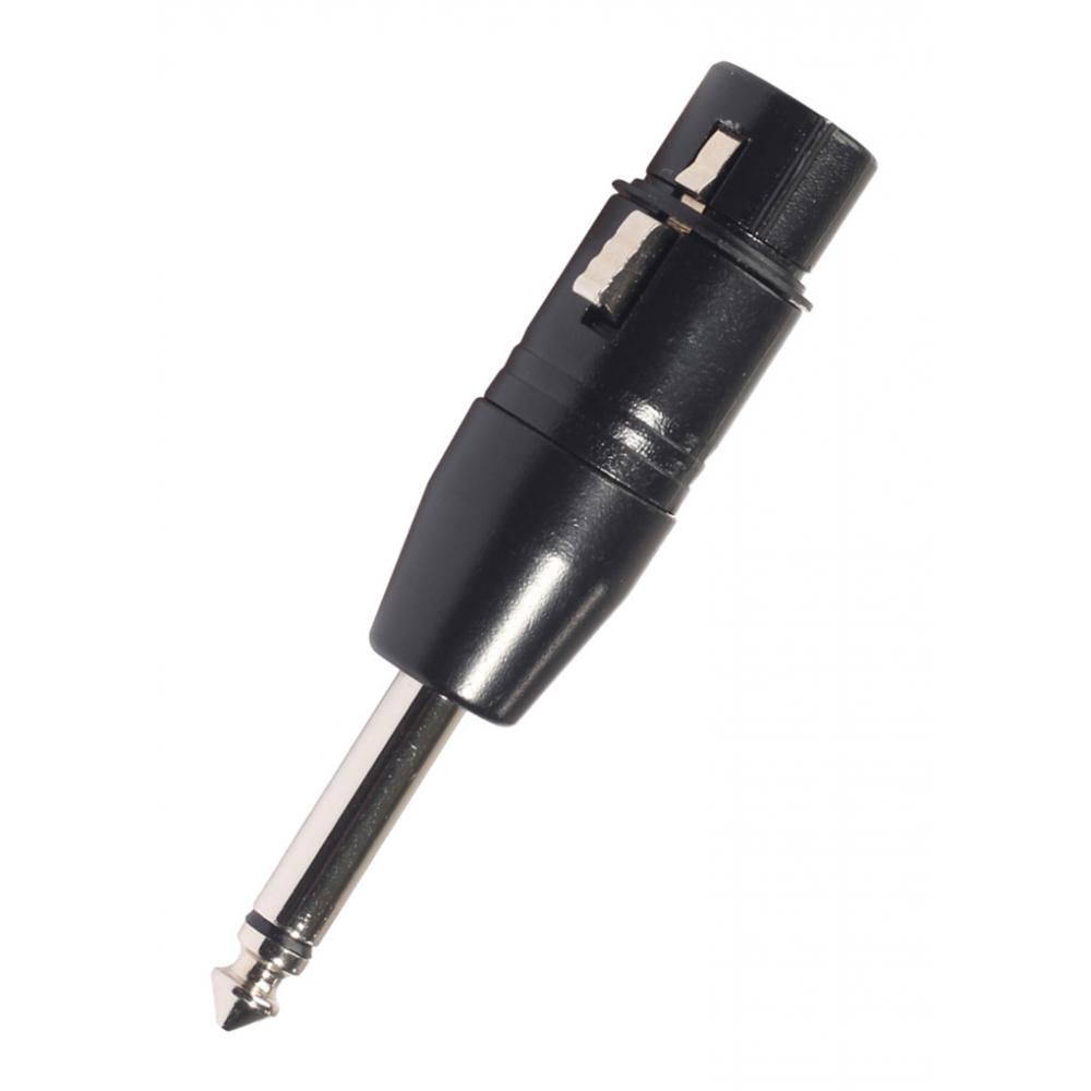 3 Pin XLR Female to 6.35mm Male Mono Jack Lead Adapter Microphone Leader