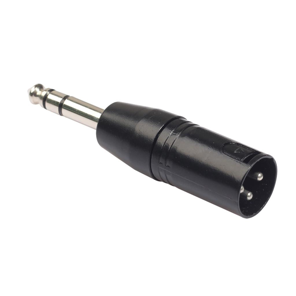 3 Pin XLR Male to 6.35mm Male Stereo Lead Adapter Microphone Leader