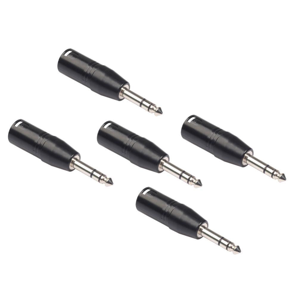 3 Pin XLR Male to 6.35mm Male Stereo Lead Adapter Microphone Leader
