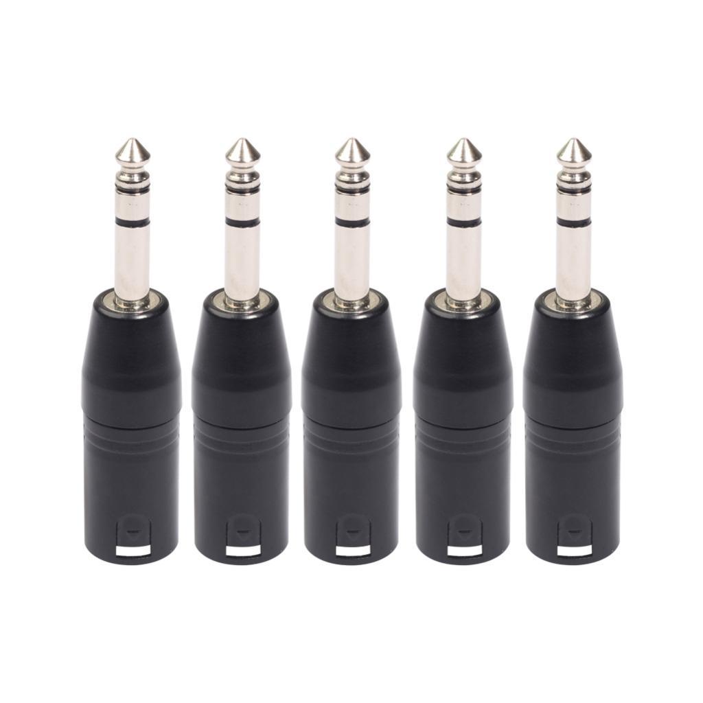 3 Pin XLR Male to 6.35mm Male Stereo Lead Adapter Microphone Leader