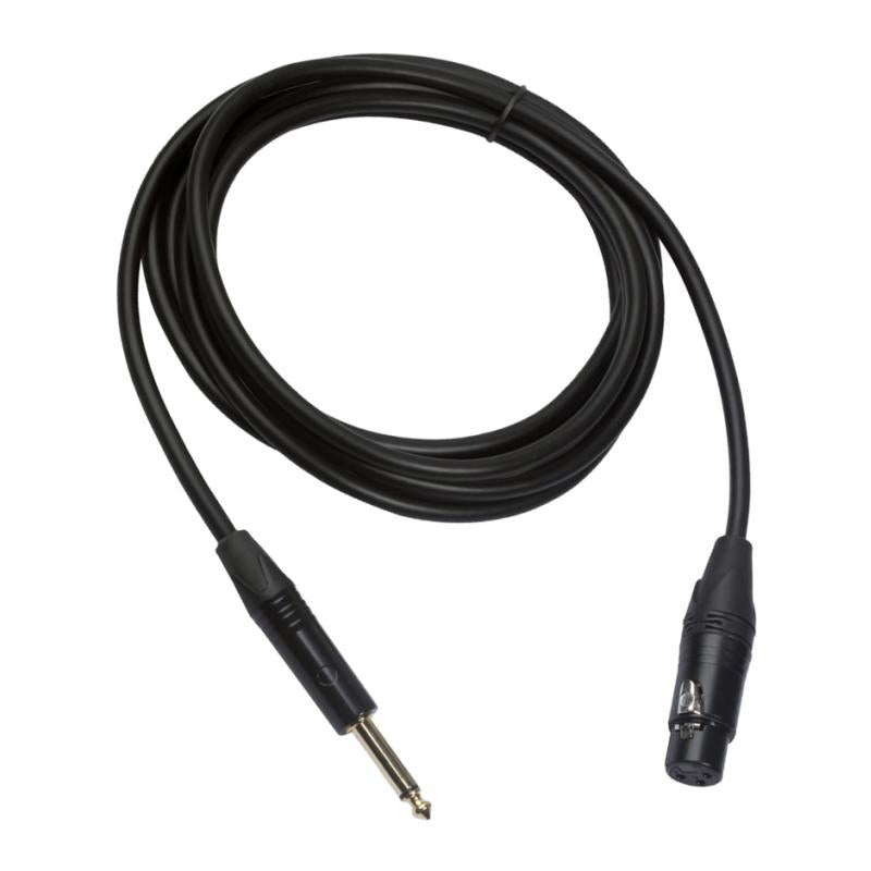 Microphone Cable - XLR Female to Jack 6.35 / 6.5 mm ( 1/4" ) Male Plug 3M