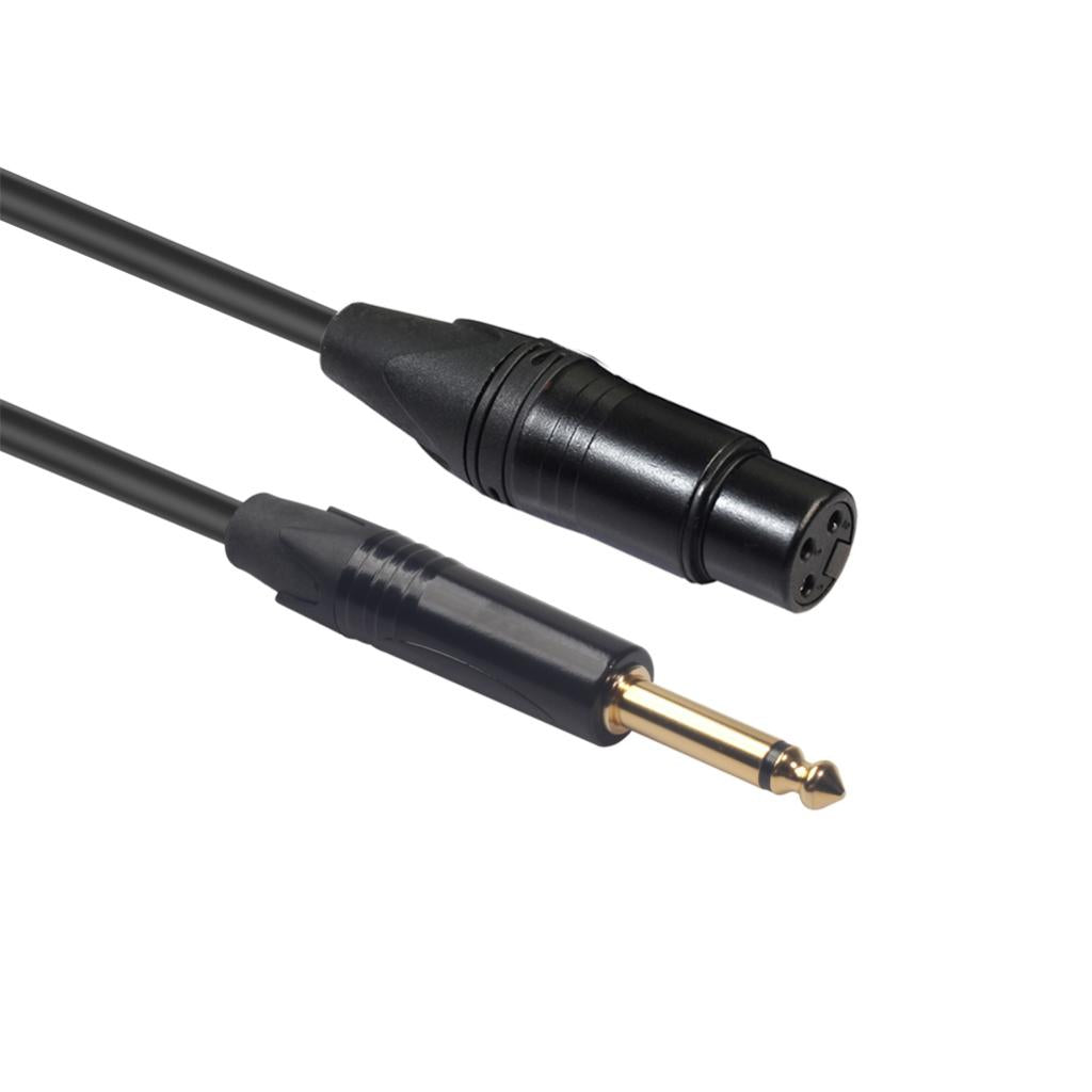 Microphone Cable - XLR Female to Jack 6.35 / 6.5 mm ( 1/4" ) Male Plug 3M
