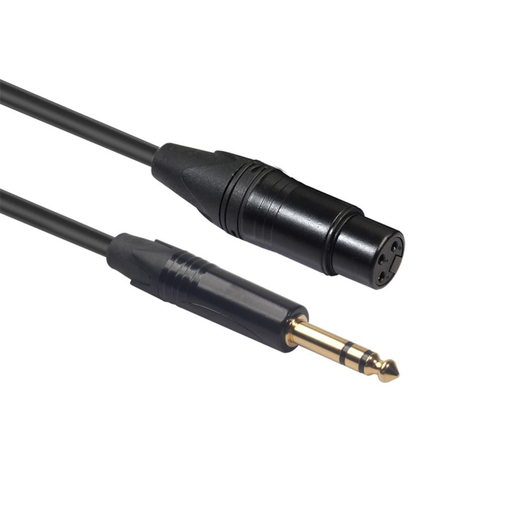 6.35mm Stereo 1/4" Jack to XLR Famle Cable Mixer Speaker Amp Guitar 3m