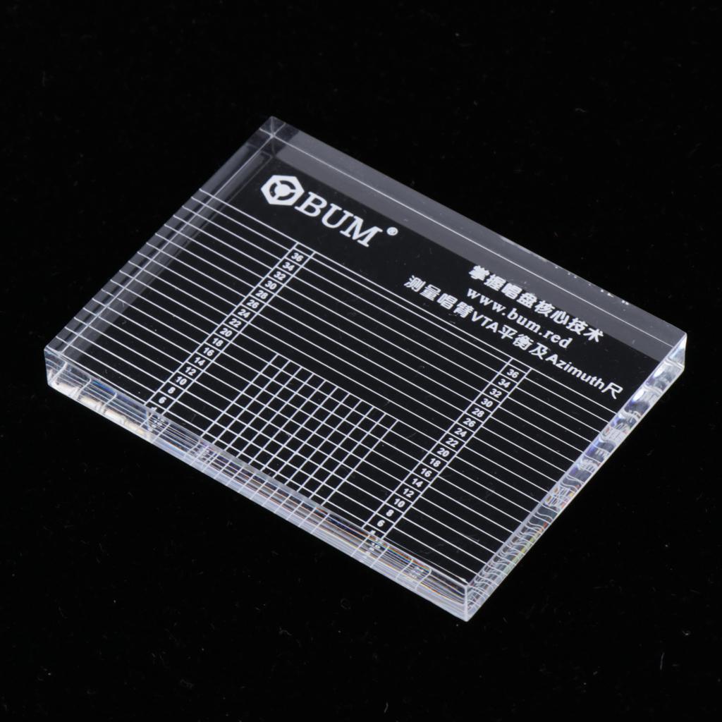 LP Vinyl Record Player Tonearm VTA & Cartridge Azimuth Ruler