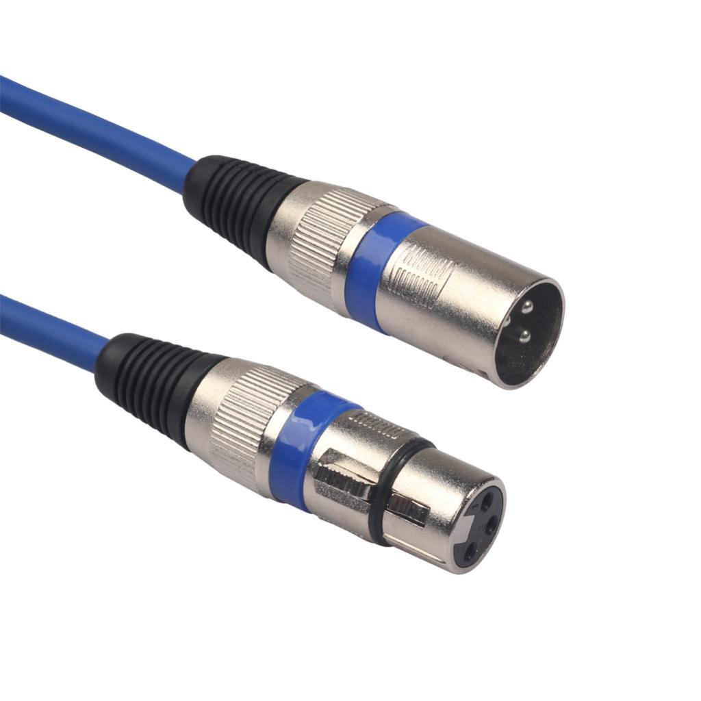 5pcs 3Pin XLR Male to Female Adapter for Microphone Stage Light Amplifier