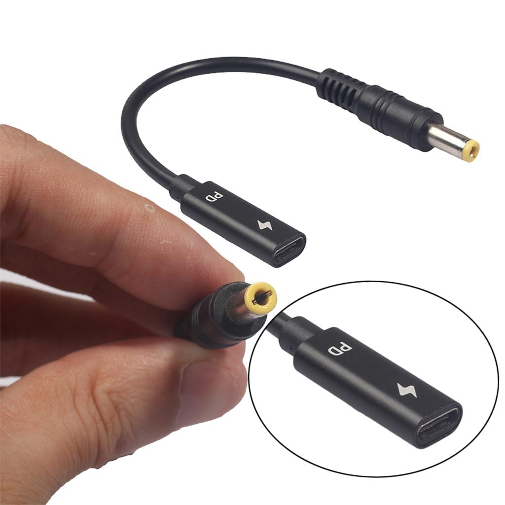 USB Type C PD Charging Cable for PC Laptop DVD Power Charger Adapter