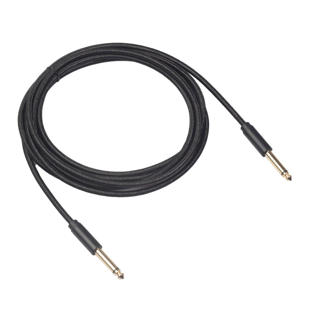 Straight Gold 6.35mm Male to Male Connector High Fidelity for Stage Studio