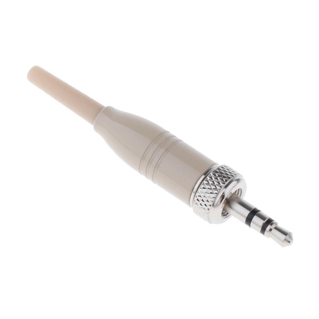1x 3.5mm Lock Stereo Jack Male Plug DIY Connector for Microphone Normal Skin