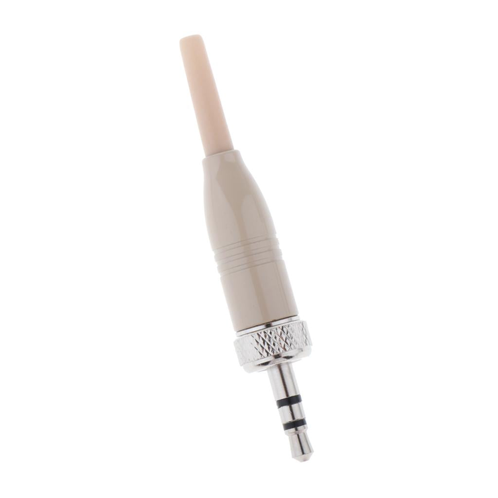 1x 3.5mm Lock Stereo Jack Male Plug DIY Connector for Microphone Normal Skin