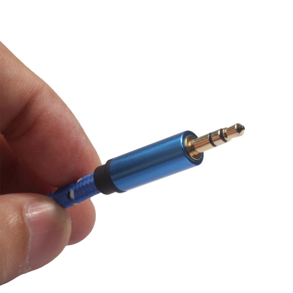 Audio Cable 3.5mm Male to XLR Male Stereo Audio Extension Cable Plug Blue