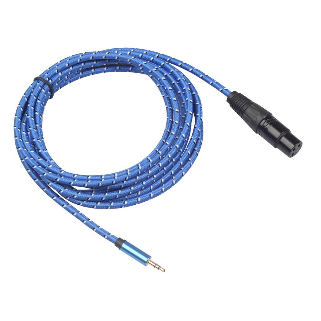 Audio Cable Cord Line 3.5mm Male to XLR Female Connection Plug Adapter
