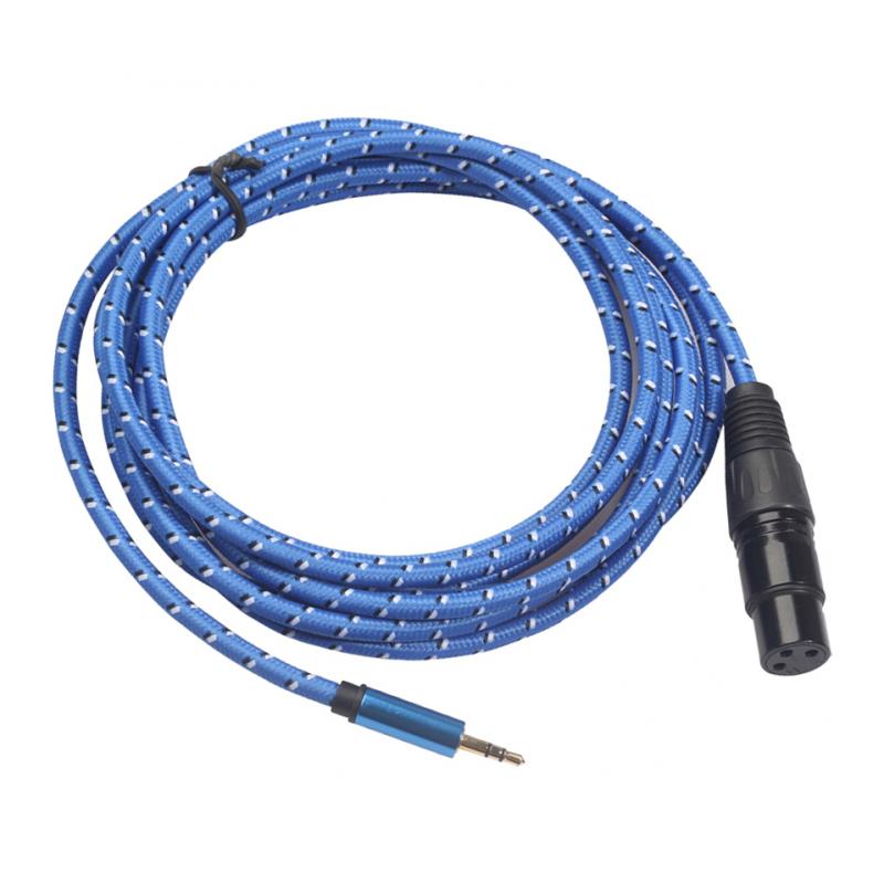 Audio Cable Cord Line 3.5mm Male to XLR Female Connection Plug Adapter