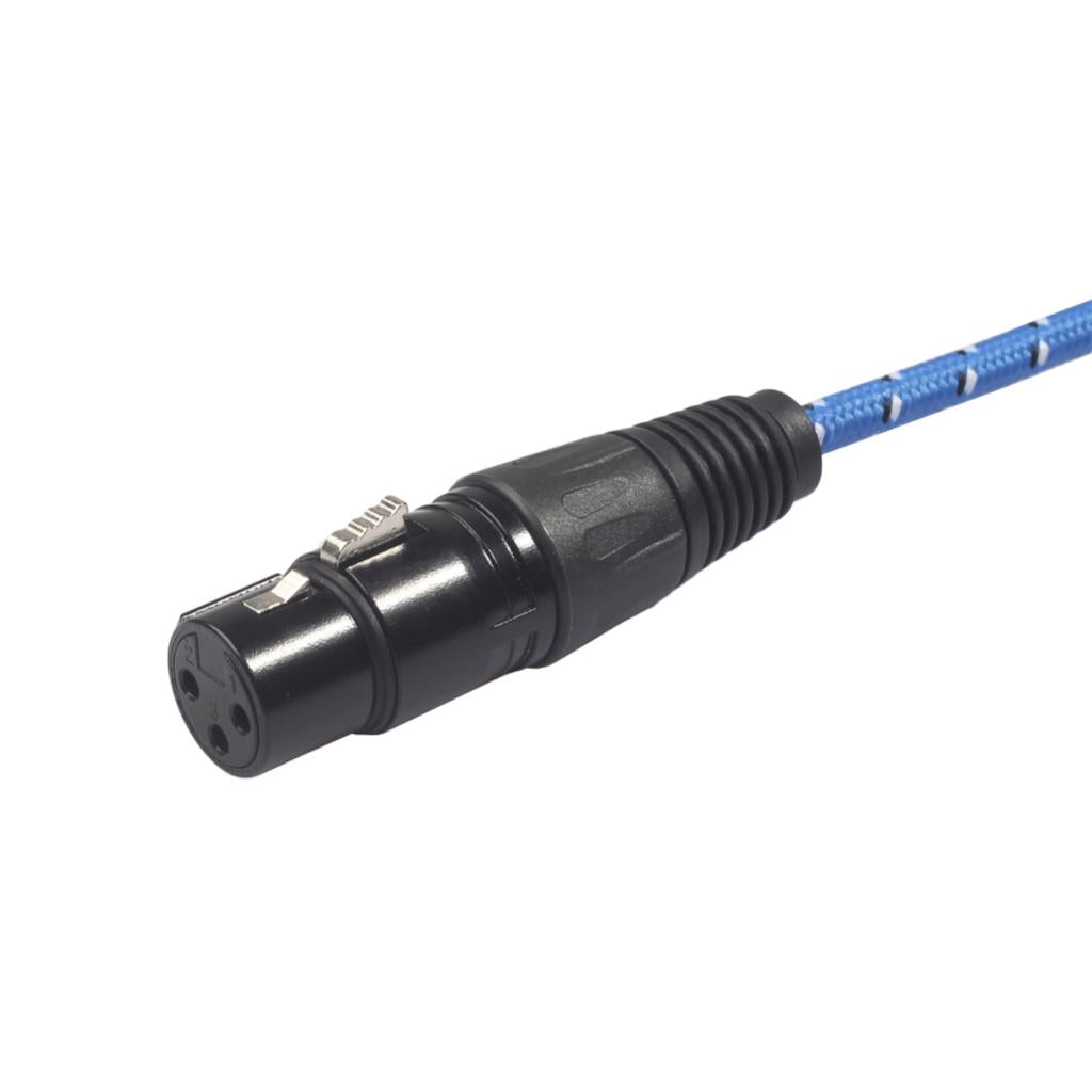 Audio Cable Cord Line 3.5mm Male to XLR Female Connection Plug Adapter
