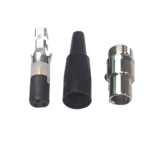 Mini XLR 3Pin Female Plug Small XLR Audio Microphone Connector Adapter