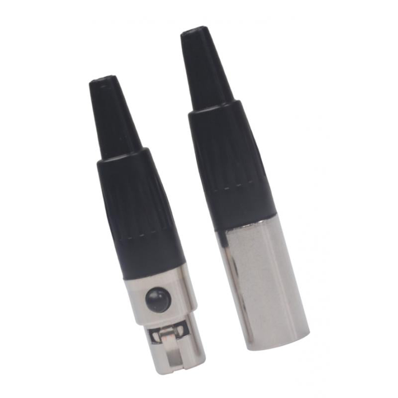 Mini XLR 3Pin Female Plug Small XLR Audio Microphone Connector Adapter