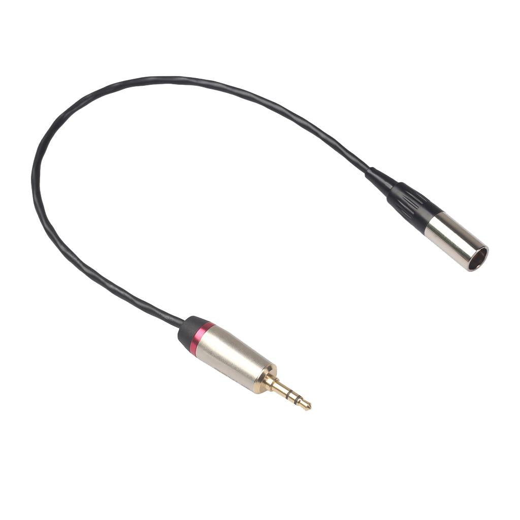3.5mm Male to XLR Male Cable Cord Microphone Audio Connector Wire 0.3m
