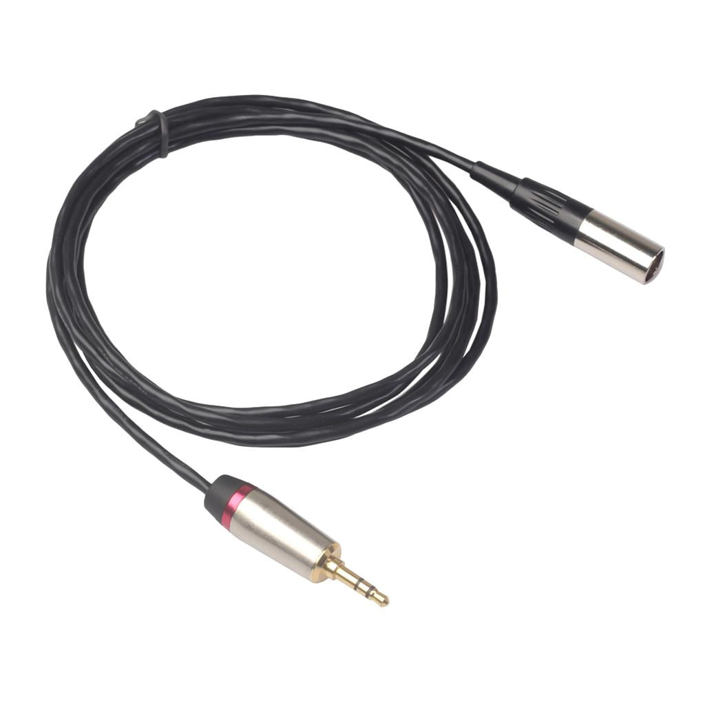 3.5mm Male to XLR Male Cable Cord Microphone Audio Connector Wire 1m