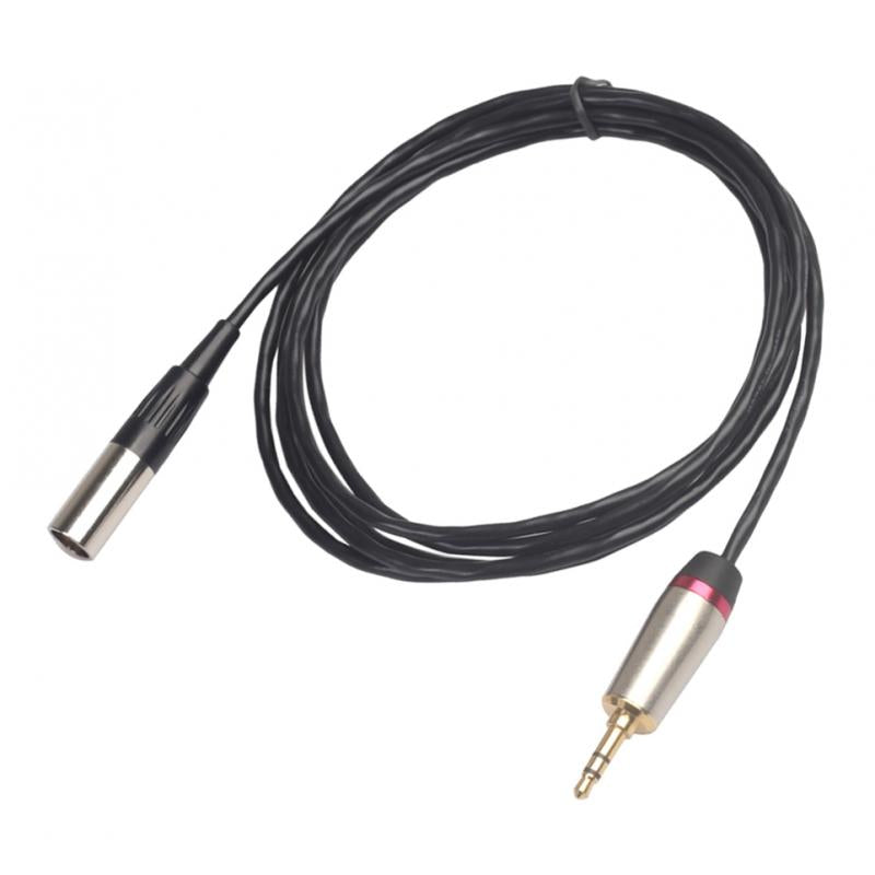 3.5mm Male to XLR Male Cable Cord Microphone Audio Connector Wire 1m