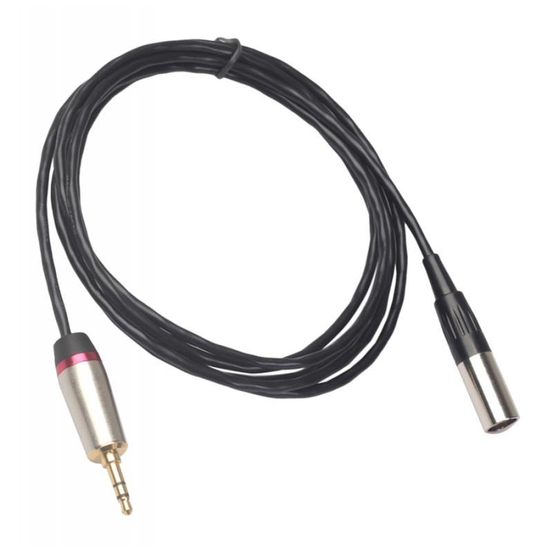 3.5mm Male to XLR Male Cable Cord Microphone Audio Connector Wire 1m