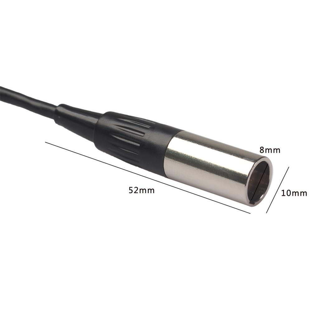 3.5mm Male to XLR Male Cable Cord Microphone Audio Connector Wire 1m