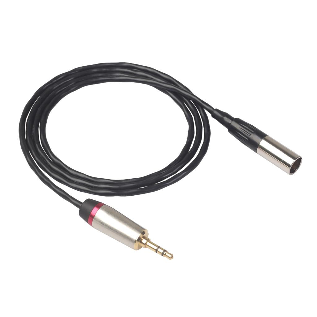 3.5mm Male to XLR Male Cable Cord Microphone Audio Connector Wire 2m