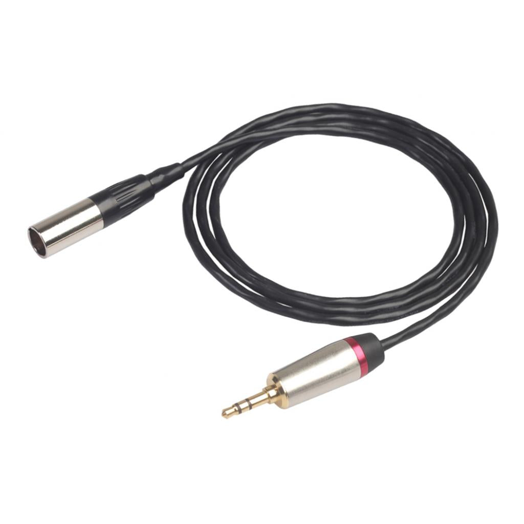 3.5mm Male to XLR Male Cable Cord Microphone Audio Connector Wire 2m